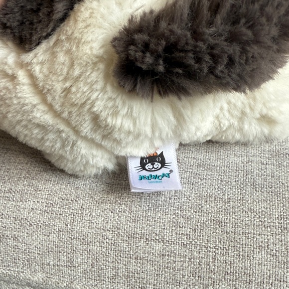 Jellycat Dashing Dog 11 inches - White and Grey/Brown - Picture 2 of 5